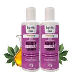 BARK OUT LOUD Allergy & Itch Relief Shampoo for Dogs & Cats | Effective On Food, Flea Allergy Rashes & Long Lasting Skin Conditions - 200 ml X 2 (400 ml)