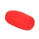 Fdit Round Cervical Roll Micro Mini Microbead Back Cushion Roll Throw Pillow Travel Home Sleep Neck Support Comfortable(red)