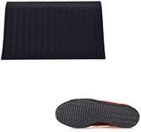 GULELAYAR Shoe Sole Repair Rubber Soling Sheet, DIY Anti-Slip Shoe Repairing Bottom Materials Wave Design Sole Replacement Sole Protector (Black)