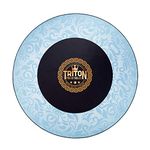 Triton Portable Round Poker Mat Round Fits Triton Poker 8 Player Poker Table Round (Blue)