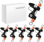 VercanMonth 6 Pcs Outrigger Release Clips Downrigger Release Clips with Adjustable Tension Planer Board Clips Downrigger Fishing Kite for Trolling Offshore Fishing Accessories (Orange)