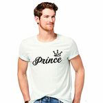 Hangout Hub Men's Round Neck T-shirt Prince (White;X-Large (42) ;) Pack of 1 T-shirt