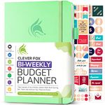 Clever Fox Bi Weekly Budget Planner – Undated Financial Planner Organizer Budget Book – Expense Tracker Notebook, Budgeting Planner, Bill Planner, Finance Planner to Manage Your Money, A5–Mint Green