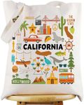 WZMPA California Travel Tote Bag Ca