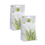 WILLOWBROOK | Fresh Scents Scented Sachet Packet | Lily of The Valley | Air Freshener Bags for Drawers, Closets, Cars | 6 Pack | Long Lasting Home Fragrance