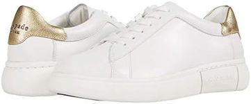 Kate Spade New York Women's Lift Lace Up Sneaker, White, 9.5 US