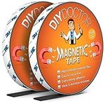 DIY Doctor - A+B Magnetic Tape - Strong Magnetic Strips Self Adhesive - Cut To Fit Sticky Magnetic Strip - 2m + 2m A and B Polarity - Self Adhesive Magnets - Thin Magnet Strips Self Adhesive