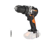WORX Nitro 18V (20V MAX) Cordless Impact Drill, PowerShare, Brushless Motor, 60Nm,13mm Chuck, Variable Speed Control, LED Light, Bare Tool, WX352.9