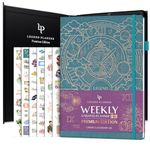 Legend Planner PRO Premium – Large Undated Weekly, Monthly & Budget Planner with Habit Tracker – Life Organizer for Time & Task Management, Goal Setting & Productivity – A4 size (Dark Teal)