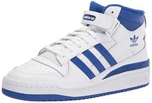 adidas Originals Men's Forum Mid Sneaker, White/Team Royal Blue/White, 11 M US