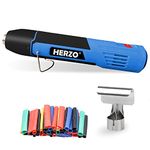 HERZO Mini Heat Gun,Electric 350W Portable Hot Air Heat Gun for DIY Craft Embossing,Shrink Wrapping PVC,Drying Paint,Clay,Rubber Stamp