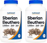 Nutricost Siberian Eleuthero 500mg, 240 Capsules - Eleutherococcus Senticosus - Gluten Free & Non-GMO