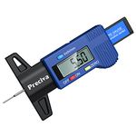 Tyre Tread Depth Gauge, Preciva 0-25.4mm/Inch Digital Tyre Tread Depth Checker, Tire Tread Depth Gauge UK, Portable Tyre Depth Measuring Tool with LCD Screen for Cars, Trucks, Motos