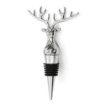 Stag Head Bottle Stopper - Wine Bottle Stopper for Bottles, Novelty Reusable Stopper Saver Wine Preserver, Christmas Champagne Cork Stopper Keeper for Sealing Opened Wine