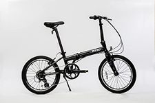 ZiZZO Urbano 24lb Lightest Aluminum Frame Genuine Shimano 8-Speed 20-Inch Folding Bike (Space Gray)