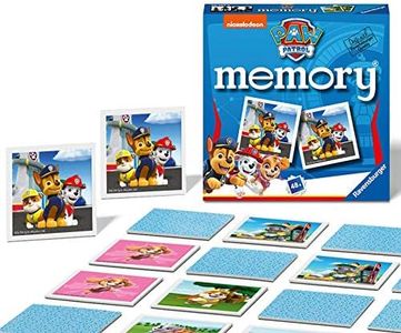 Ravensburger Paw Patrol Mini Memory Game - Matching Picture Snap Pairs Game for Kids Age 3 Years and Up