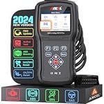 ANCEL AD610 Plus+ OBD2 Scanner with ABS Auto Bleed, ABS Airbag Bidirectional Control Scan Tool SRS Scanner, SAS Calibration SRS EPB Oil Light Reset Diagnostic Tools, Car Engine Code Reader