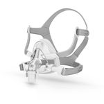 CPAP Silicone Full FACE MASK, Universal Full Face Masks with Headgear, Elbow and Cushion, Replacement Frame System Covers Nose and Mouth (L)