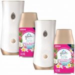 Glade Automatic Spray Refill and Holder Kit, Air Freshener for Home and Bathroom, Tropical Blossoms, 6.2 Oz, 2 Count (Pack of 2) Multicolor