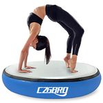 CZGBRO 3.3FT Air Spot Gymnastics Mat, 8" Thick Air Mat Tumble Track Gymnastic Equipment Inflatable Tumbler Backbend Trainer with Electric Pump for Yoga Cheerleading Home & Water Use