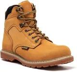 ACDSAF Soft Toe Work Boots for Men Waterproof Comfortable Anti-fatigue Working Shoes Slip Resistant Construction Safety Work Boots (Yellow Color,Size 13)