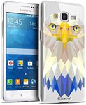 Samsung Galaxy Grand Prime, Ultra Slim Polygon Animals Eagle Case