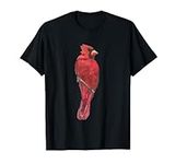 Red Watercolor Cardinal T-Shirt