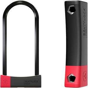 SeatyLock Mason Bike U Lock - Patented Heavy Duty Anti Theft Diamond Security Bicycle Lock - Super Wide Safety Master Tool ULock with Keys for Electric Bikes Scooters and Motorcycles (11.8 Inch)