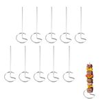 10Pcs Stainless Steel Skewers for Air Fryer, Air Fryer Skewers, Reusable Skewers for Air Fryer for Oven Camping Campfire Standing Kebab Chicken Skewers