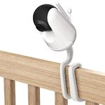 Universal Baby Monitor Mount for VAVA Baby Monitor - Versatile for Any Other Cameras with 1/4 Screw Twist Holder Without Tools or Wall Damage(1-Pack,White)