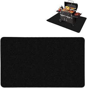 Fire Pit Grill Pad, 65x40in Under Grill Mat BBQ Grill Floor Mat Fireproof Oil-Proof Water-Proof Heat Proof Mat Oily Splatter Protection for Grill Backyard Outdoor Deck Patio Flat Top Smokers