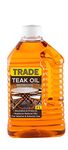 Trade Teak Oil for Indoor & Outdoor Wooden Furniture- Restores Wood and Prevents Drying- Premium Wood Oil for Long Lasting Shiny Finish in Furniture- (2 Litre)