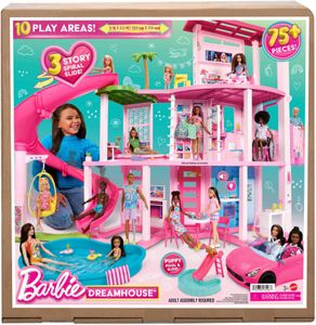 Barbie Dreamhouse 3-Storey Dollhouse – Playset with Furniture