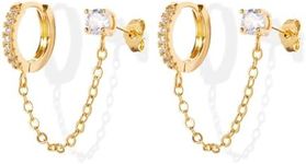 Kenivira Gold Chain Earrings for Wo