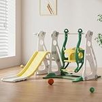 Bopeep 3-in-1 Kids Slide Swing Bask