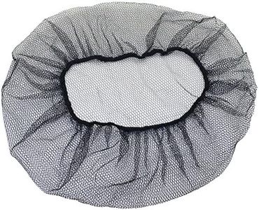21" Disposable Regular Nylon Breathable Honeycomb Hair Nets, package of 100 (Black)