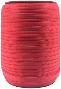 Bristlegrass Fascia elastica lucida per reggiseno per cucire 3/8 "10 mm rotolo bobina di nylon spandex spalla nastro per lingerie biancheria intima cucito Trim (H-3/20 x 10 m, rosso)