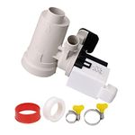 Emptty W10130913 Washer Drain Pump - Replacement for Whirl-Pool Replacement for Ken-More - Replaces 8540024 8540025 W10117829 PS1960402 AP4308966 - Includes Sealing Tape & Adjustable Hose Clamps