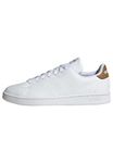 adidas Men's Advantage Sneaker, Ftwr White Ftwr White Bronze Strata, 10 UK