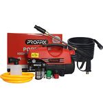 PROFFIX 1500 watts High Pressure Car Washer Machine Pump, 10 Meter Wire Braided Hose, Spray Gun, Foam Dispenser