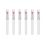 MARJELLY Silicone Lip Brushes, 6 Pcs Eyeshadow and Lip Gloss Makeup Brushes, Reusable Lip Gloss Applicators Lip Mask Beauty Tool, Pink