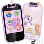 shiningstone Kids Toddler Phone Toys for Girls Age 3-6, MP3 Music Player with Dual Camera, Toys for Girls 3 4 5 6 7 Year Old, Best Christmas Birthday Gifts for Kids (Violet)