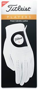 TITLEIST Players Glove Men's, White, M