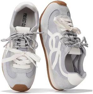 Project Cloud Womens Shoes with Memory Foam Insole Trendy Sneakers for Women - Lightweight & Non-Slip Womens Sneakers Walking Shoes for Women Footwear(Lowy,LGBL,6.5)