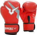 Invincible Amateur Kids Training Gloves Red Color 6 OZ