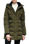 Orolay Women's Winter Padded Puffer Coat Warm Hooded Down Jacket Quilted Comfort Jacket Armygreen L