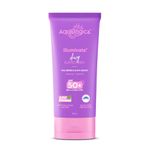 Aqualogica Illuminate+ Dewy Sunscreen Gel SPF 50+ PA++++ with Wild Berries & Alpha Arbutin | Broad Spectrum SPF 50+ PA++++ | UVA/B & Blue Light Protection | Anti-Pollution Factor (APF) Technology | Evens Skin Tone | Fragrance-Free & No White Cast | For Luminous & Sun Protected Skin | 80 g