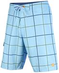 Quiksilver Men's Waterman Square Root 4 Boardshorts-Light Blue-32