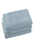 De Witte Lietaer Contessa Luxe 40 x 60 cm Cotton Guest Towels, Pack of 3, Ice Blue