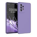 kwmobile Case Compatible with Samsung Galaxy A53 5G Case - TPU Silicone Phone Cover with Soft Finish - Violet Purple